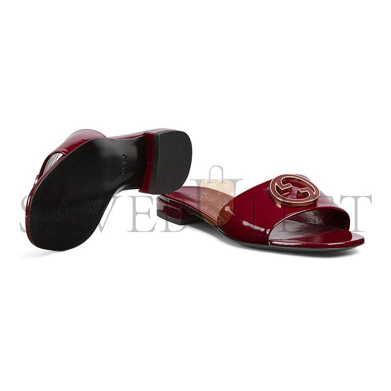 GUCCI WOMEN'S ROUND INTERLOCKING G SANDAL 820860 GUCCI WOMEN'S ROUND INTERLOCKING G SANDAL 820860